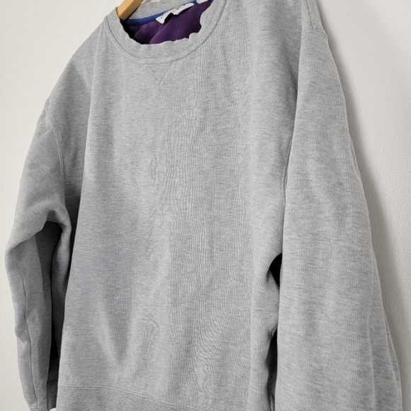 Orvis Gray Vintage Women's Crewneck Sweatshirt Heavy Cotton Boxy XL - Picture 6 of 11